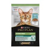 Pro Plan Sterilised Maintenance, влажный корм для взрослых стерилизованных кошек с океанической рыбой в соусе, 85 г