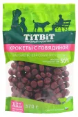 TiTBiT Крокеты с говядиной для собак всех пород 370 г — XXL выгодная упаковка