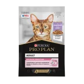 Pro Plan Delicate Digestion, влажный корм для кошек с чувствительным пищеварением с индейкой в соусе, 85 г