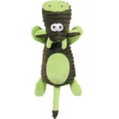 Zolux Корова зеленая игрушка плюшевая для собак, 25 см