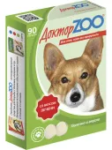 Доктор ZOO Витамины для собак со вкусом печени, 90 таблеток