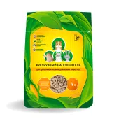 Золотой кот Кукурузный наполнитель «эколайн» для животных гранулированный, 4 л