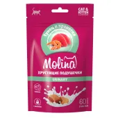 Molina Хрустящие подушечки с начинкой из тунца и креветок, URINARY, 60 г