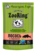 ZOORING Пауч Сочные кусочки в соусе Лосось с черникой для стерилизованных кошек 85 г