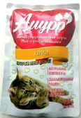 Амурр Влажный корм для кошек в соусе с курицей, 100 г