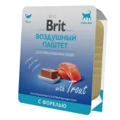 БРИТ Воздушный паштет Форель для стерилизованных кошек, 100 г