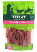 TiTBiT Соломка утиная для собак всех пород 250 г — XXL выгодная упаковка