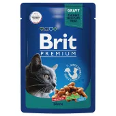 Brit Premium Пауч для взрослых кошек утка в соусе, 85 г