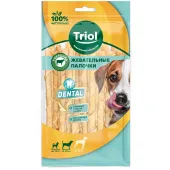 Triol Палочки жевательные крученые, 12,5см (уп.15шт.), серия DENTAL