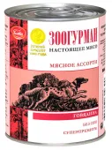Зоогурман Мясное ассорти, консервы для собак с говядиной, 350 г