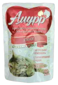 Амурр Влажный корм для кошек в соусе с ягненком, 100 г