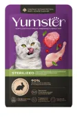 Yumster Sterilized пауч для кошек с кроликом и клюквой в соусе, 85 г