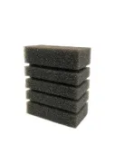 Россия Губка прямоугольная серая Турбо №7, 8 × 8 × 10 см