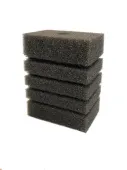 Россия Губка прямоугольная серая Турбо №1, 4 × 4,5 × 11 см