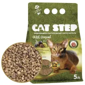 Cat Step Наполнитель комкующийся растительный Olive Original, 5л