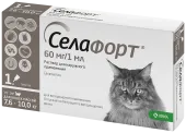 KRKA Селафорт для кошек (7,6 - 10 кг) пипетка 1 мл/60 мг