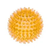 Мяч массажный 8 см прозрачный Crystal (Желтый (580C-9))