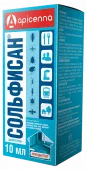 Apicenna Сольфисан бытовой от блох, комаров, клещей, клопов, мух, 10 мл