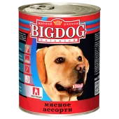 BIG DOG Консервы для собак, мясное ассорти, 850 г