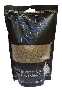 Золотой кот Корм для кроликов гранулированный "Золотой кот" 500 г