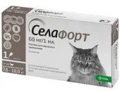 КRКА Селафорт для кошек 7,6-10 кг, 1*60 мг/1 мл
