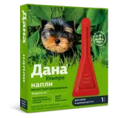 Apicenna Дана Ультра капли против клещей и блох для собак и щенков до 5 кг, 0,4 мл
