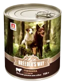Breeder's Way Влажный корм для собак Говядина с рубцом, 750 г