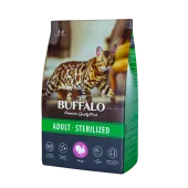 Mr.Buffalo STERILIZED Сухой корм для кошек с индейкой