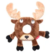 GiGwi Игрушка для собак Лось с пищалками 21см, серия PLUSH FRIENDZ