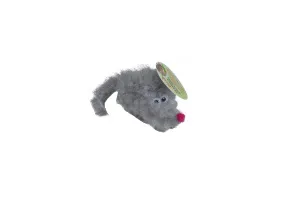 Gosi Игрушка Мышь с мятой серый мех с хвостом из серого меха