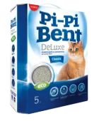 Pi-Pi-Bent DeLuxe, Делюкс Классик, наполнитель для кошек, комкующийся, 5 кг