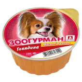 Мясной рацион консервы для собак, Мясной рацион говядина, 100 г