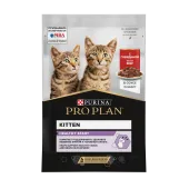 Pro Plan Junior Nutri Savour, для котят в возрасте от 6 недель до 1 года, с говядиной в соусе, 85 г
