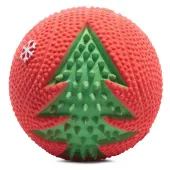 Triol Игрушка для собак из латекса "Мяч с елкой", d50мм, серия NEW YEAR