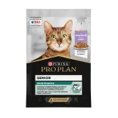 Pro Plan Adult 7+ Nutri Savour для взрослых кошек старше 7 лет, с индейкой в соусе, 85 г