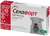 КRКА Селафорт капли для собак 10,1-20 кг. 1 пипетка в упаковке