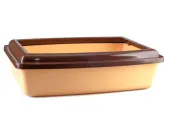 ВАКА Туалет для кошек Премиум Глубокий с бортиком 41,5 × 30,5 × 9,5 см