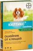 Bayer Килтикс Ошейник против клещей и блох для собак и щенков с 3 месяцев, защита до 6 месяцев, 35 см