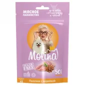 Molina Лакомство для собак Мелких пород Палочки из индейки, 50 г