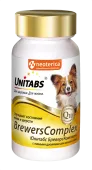 Unitabs BrewersComplex, с пивными дрожжами для мелких собак с Q10, 100 таблеток