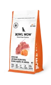 BOWL WOW Корм сухой для собак средних пород с индейкой, ягненком, рисом и морковью 5 кг
