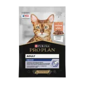 Pro Plan Indor, влажный корм для взрослых домашних кошек с лососем в соусе, 85 г