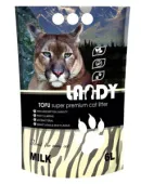 LANDY наполнитель для кошачьего туалета комкующийся TOFU растительный с молочным ароматом 6 л