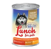 Lunch For Pets Баранина с потрошками в желе 400 г
