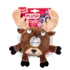GiGwi Игрушка для собак Лось с пищалками 21см, серия PLUSH FRIENDZ