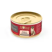Molina Натуральное Мясо консервы (цыпленок, тунец в желе) 80 г