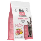 Brit Care Superpremium Cat Sterilised с индейкой для стерилизованных кошек, Улучшенный обмен веществ
