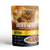 Mr.Buffalo Влажный корм KITTEN для котят цыпленок в соусе, 85 г