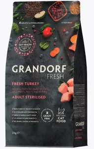 GRANDORF FRESH Cat Turkey STERILISED Свежее мясо индейки с бататом для стерилизованных кошек