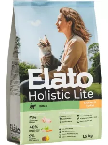 Elato Holistic Lite Kitten Chicken & Turkey / Pregnant And Nursing Cat сухой корм для котят и кормящих кошек с курицей и индейкой